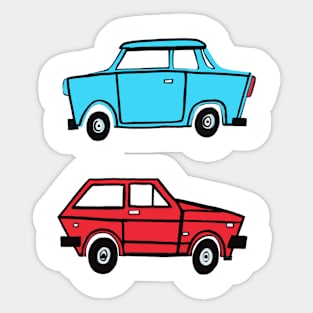 Trabant and Yugo by Pollux Sticker